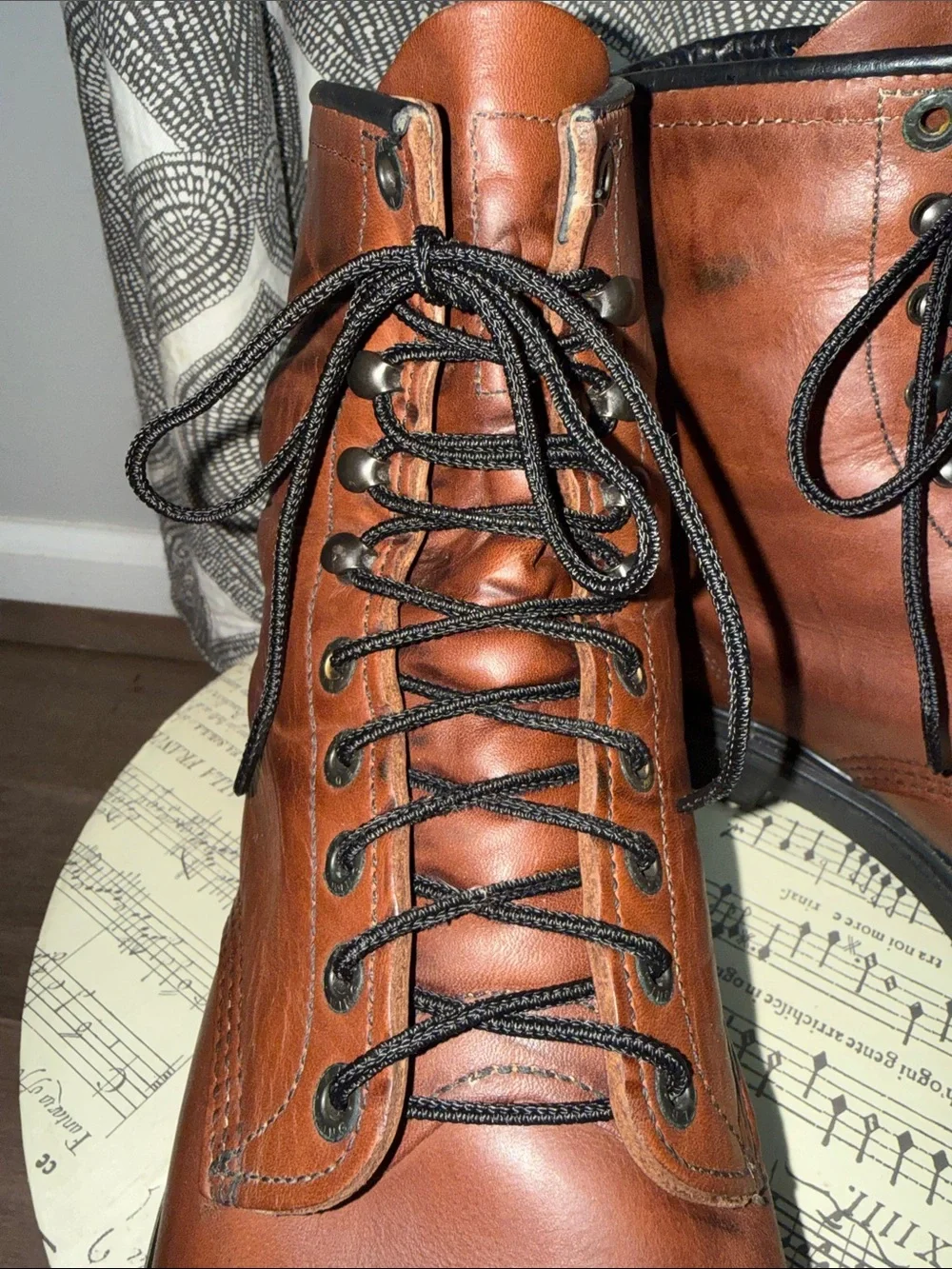 Red Wing SuperSole Work Boots Brown Leather Lace-Up Men’s SZ 12 (ASTM F2892-11)